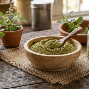 Dry Tulsi powder jain used